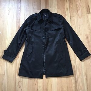 Black Trench Coat XL